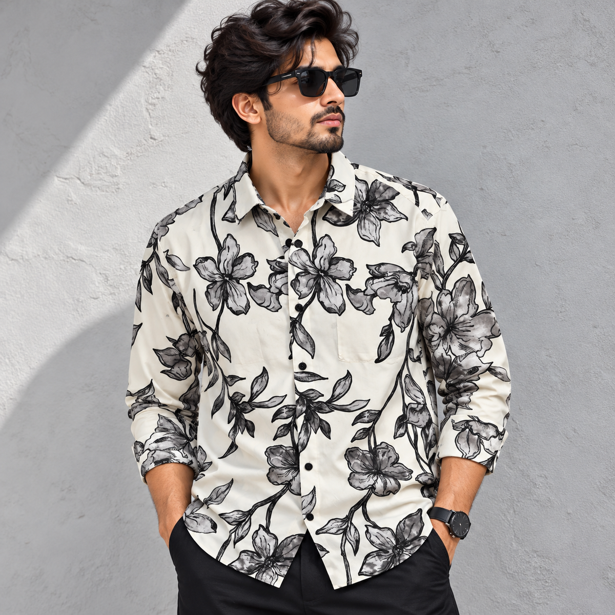 MFW viscose full sleeve printed shirts Single pcs @299 and Buy 4 pcs combo @999