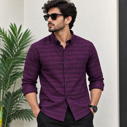 MFW Full sleeve Textured Shirt Single pcs @299 and Buy 4 pcs combo @999