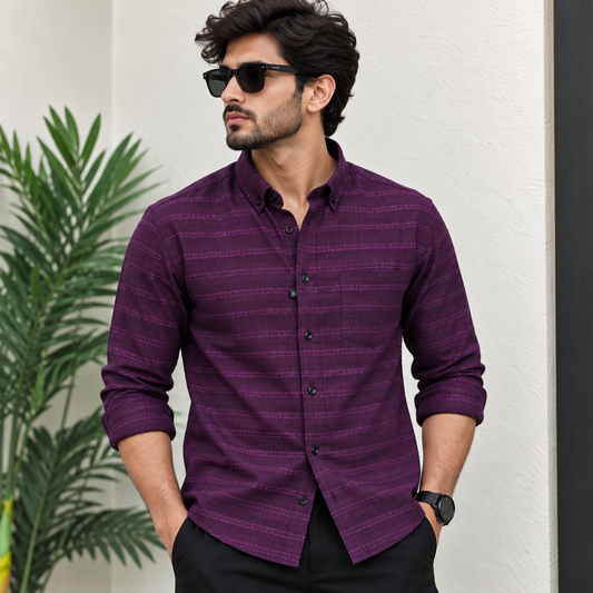 MFW Full sleeve Textured Shirt Single pcs @299 and Buy 4 pcs combo @999