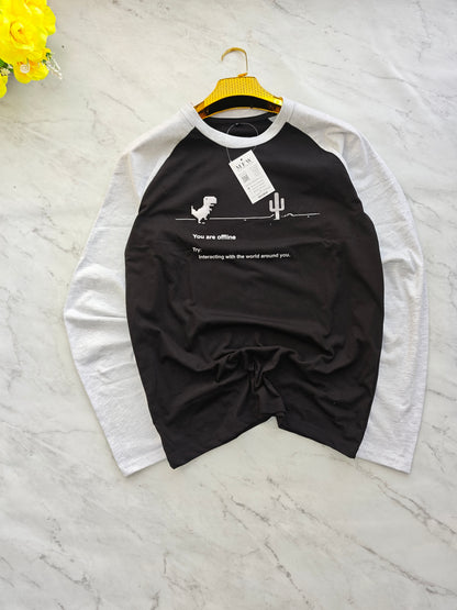 MFW round neck cotton full sleeve Tshirt 1 pc @199 and 3 pcs @ 499