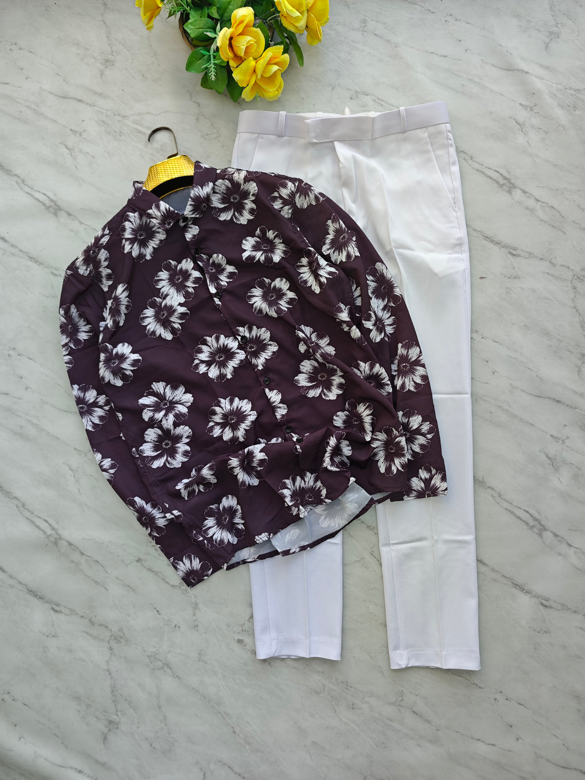 2 in 1 Combo MFW viscose printed shirts + Twill polo fit pants buy @600 rs only