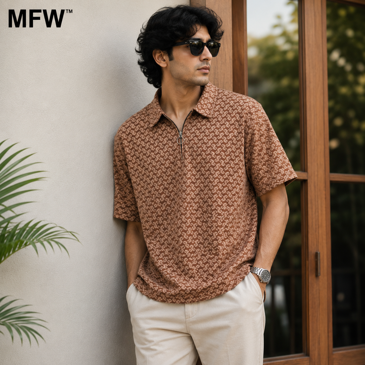 Mfw Half sleeve zipper Tshirt 1 pc @199 and 3 pcs @ 499