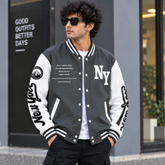 Men's Loop Knit Raising Jacket buy @450 rs only[Grey]