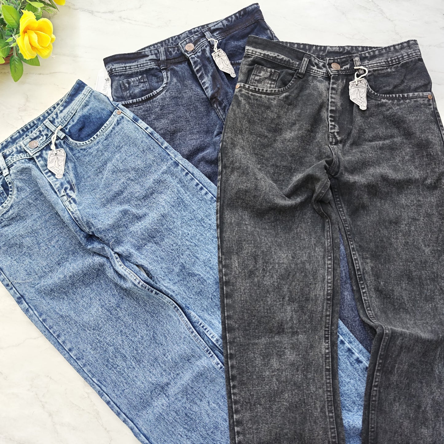 3 in 1 combo plain mom fit jeans pants  combo buy @999 rs only