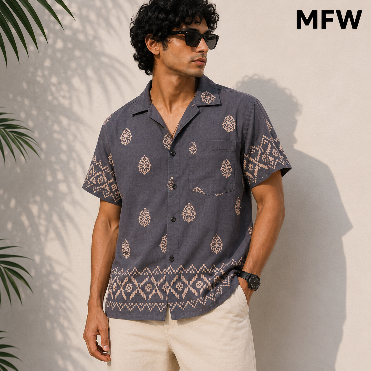 MFW Cuban collar viscose printed half sleeve shirts buy @250 rs only