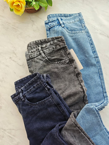 3 in 1 Combo men's Straight fit jeans jeans pants buy @999 only [Grey shade,Dark blue ,ice blue ]