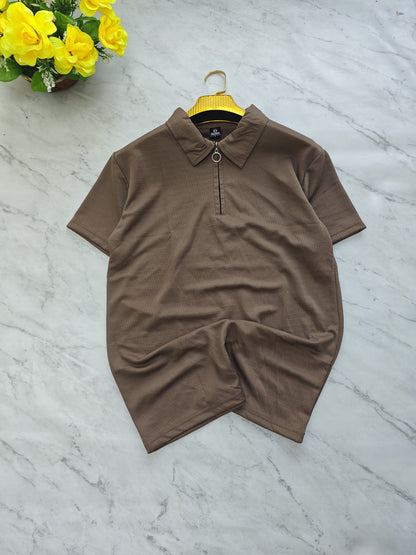 Mfw Half sleeve zipper Tshirt 1 pc @199 and 3 pcs @ 499[New]