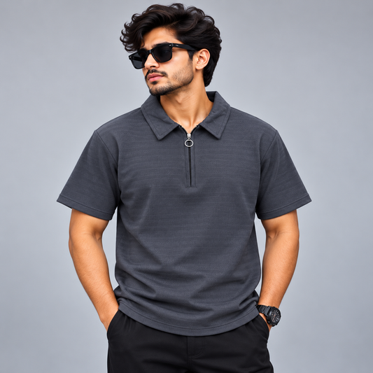 Mfw Half sleeve zipper Tshirt 1 pc @199 and 3 pcs @ 499[New]