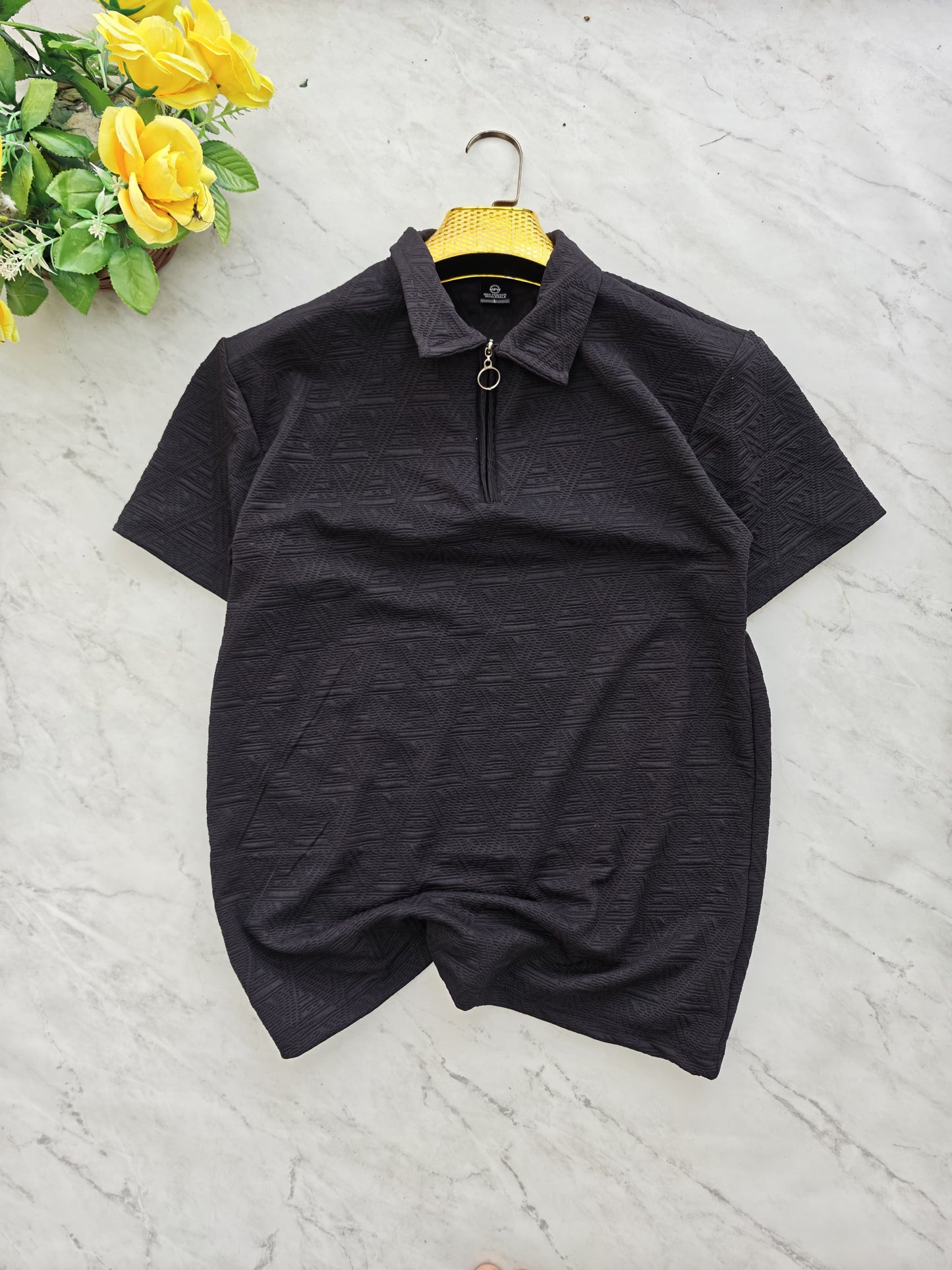 Mfw Half sleeve zipper Tshirt 1 pc @199 and 3 pcs @ 499