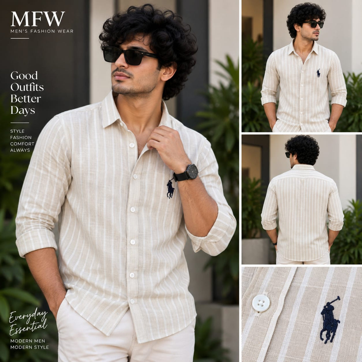 MFW Lenin stripes  shirts Single pcs @299 and Buy 4 pcs combo @999[D1]