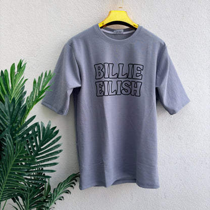 Round neck Front and back print droup shoulder Tshirt 1 pc @199 and 3 pcs @ 499