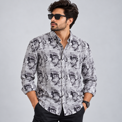 MFW viscose full sleeve printed shirts Single pcs @299 and Buy 4 pcs combo @999 [New]