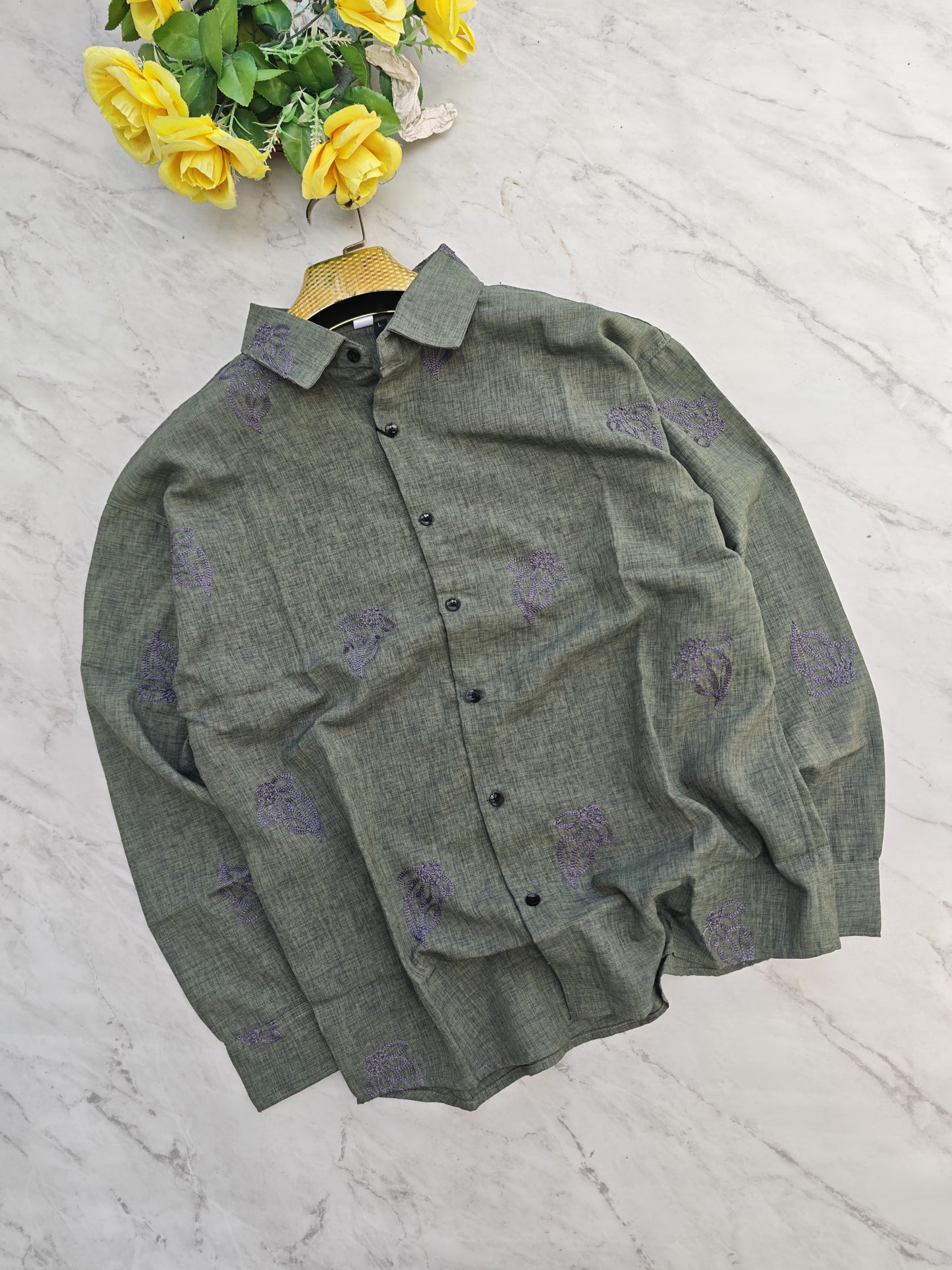 Mfw Lenin embroidery full sleeve shirts buy @300 rs only (D2)