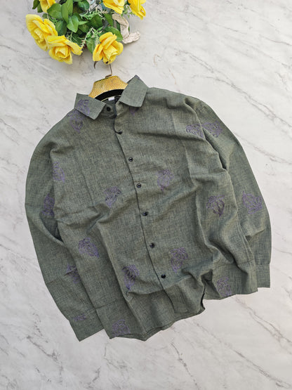 Mfw Lenin embroidery full sleeve shirts buy @300 rs only (D2)