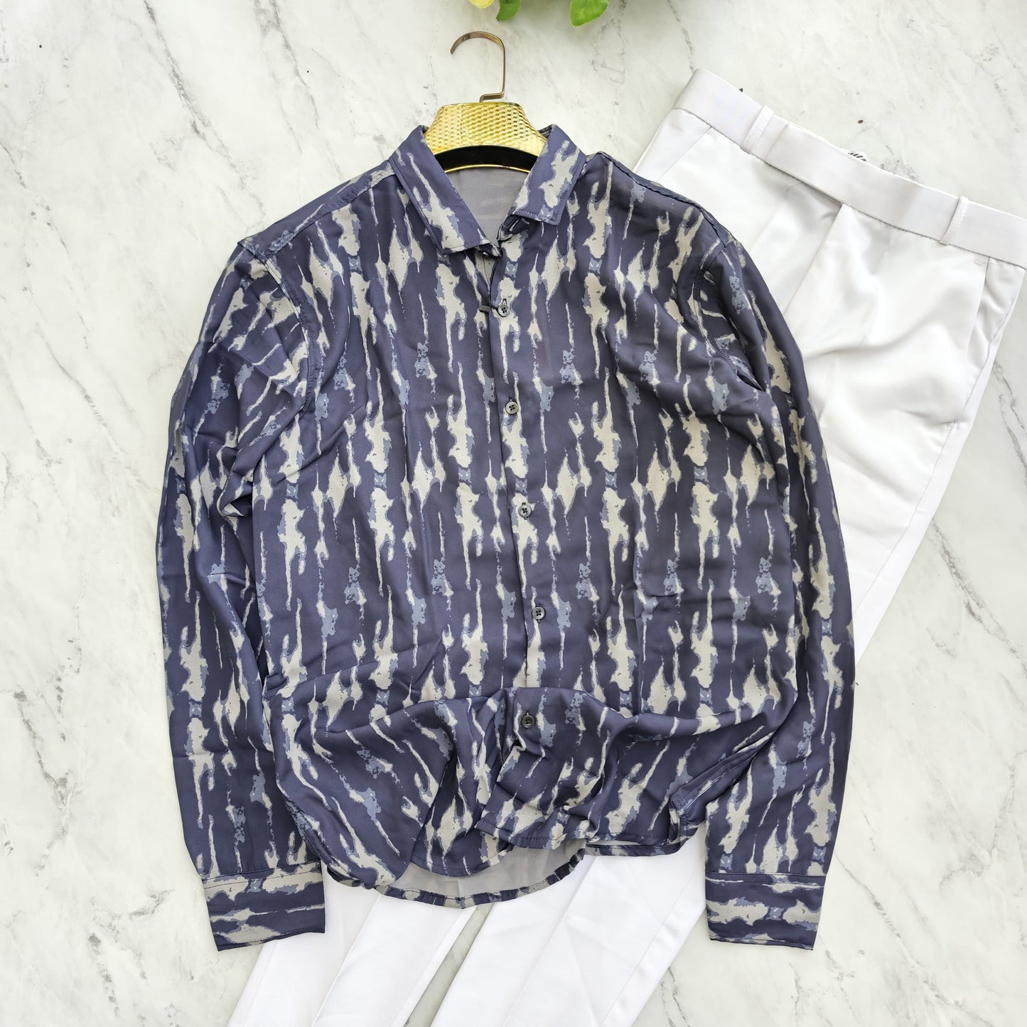 2 in 1 combo MFW viscose printed shirts + twill fabric polo fit pants combo buy @600 rs only