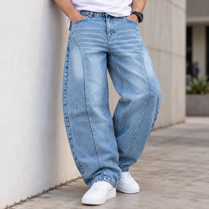 MFW whisker type barrel fit jeans pants buy @450 rs only