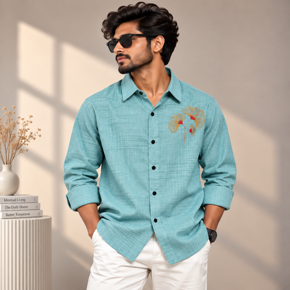 MFW Lenin embroidery work shirts Single pcs @299 and Buy 4 pcs combo @999