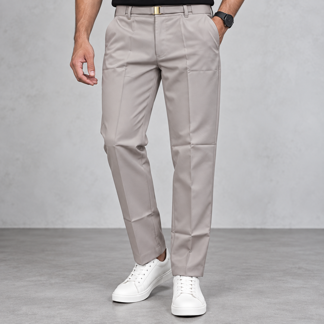Premium quality Korean gurkha polo fit pants buy @450 rs only (Ash) [GM3]