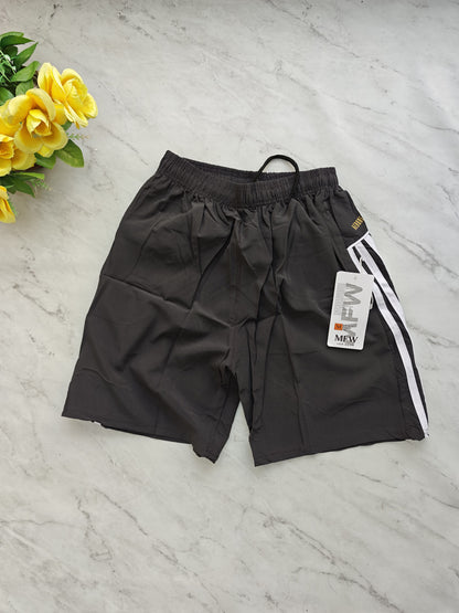 NS 3 line back side piping shorts buy 3 pcs @499 and 1 pcs @199(Grey)