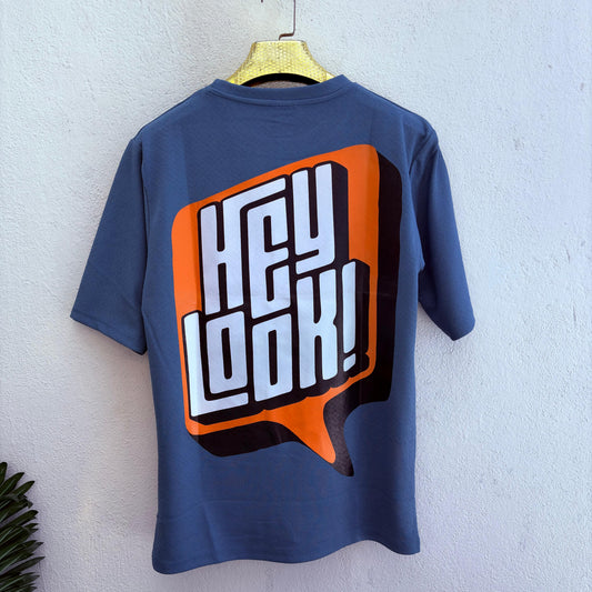 Round neck Front and back print droup shoulder Tshirt 1 pc @199 and 3 pcs @ 499