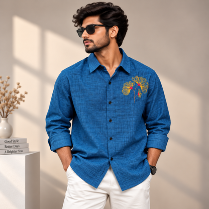 MFW Lenin embroidery work shirts Single pcs @299 and Buy 4 pcs combo @999
