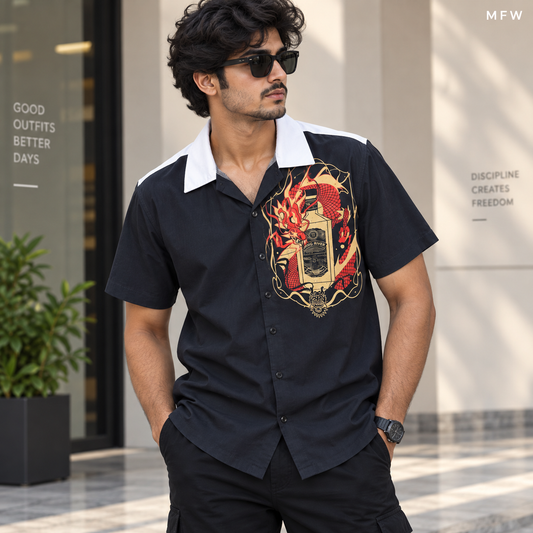 MFW designer Cuban collar shirts buy @250 rs only