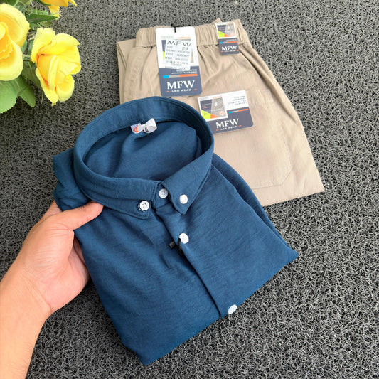 2  in 1 combo Old money lenin shirts + Lenin pants combo buy @600 only