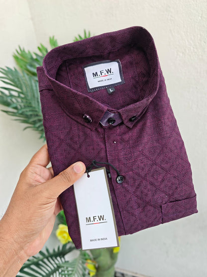 MFW Texture fabric shirts Single pcs @299 and Buy 4 pcs combo @999(D2)