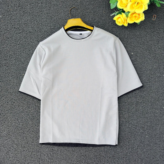 Round neck droup shoulder Tshirt 1 pc @199 and 3 pcs @ 499