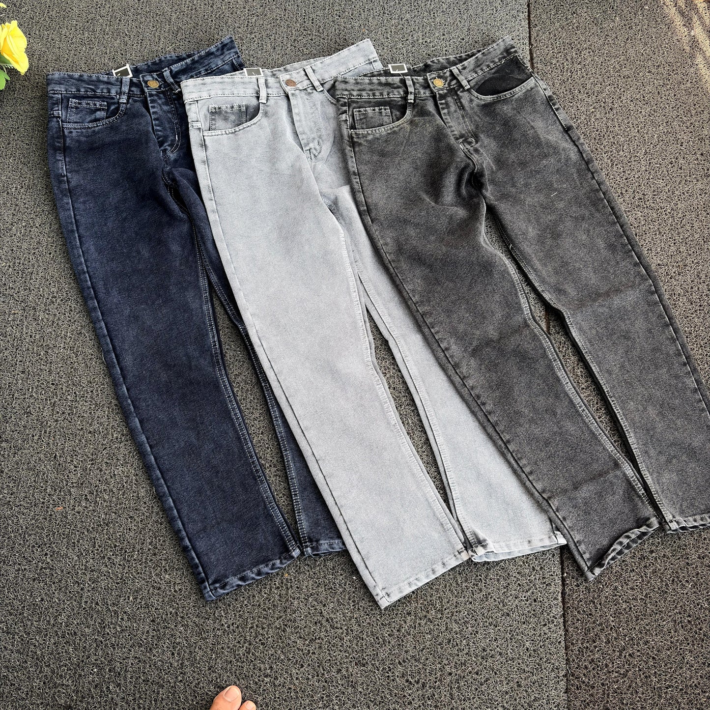 3 in 1 combo plain mom fit  jeans buy 3 pcs combo @999 only