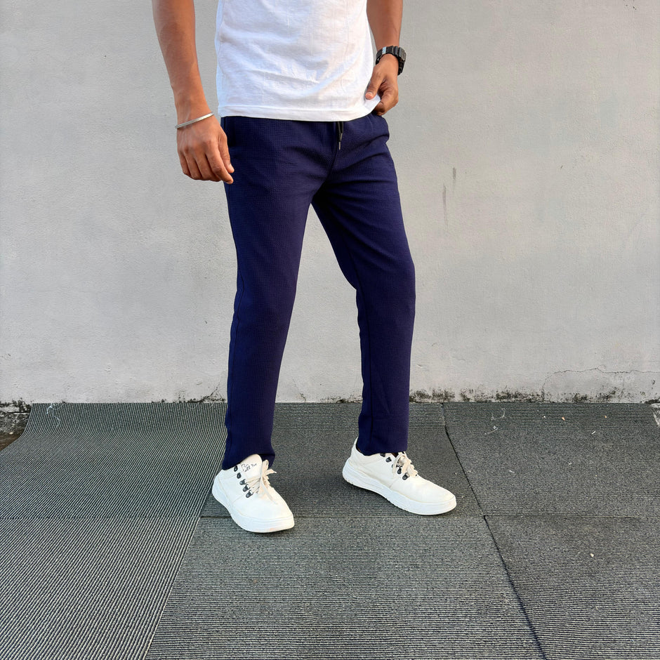 Popcorn track pants buy 3 pcs @499(Navy)