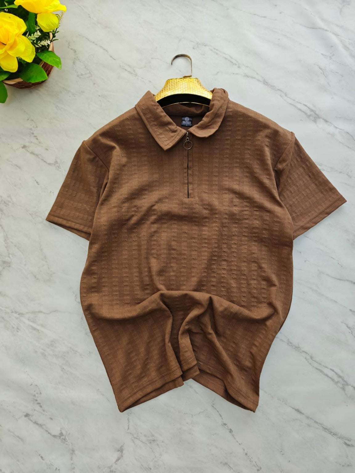 Mfw Half sleeve zipper Tshirt 1 pc @199 and 3 pcs @ 499