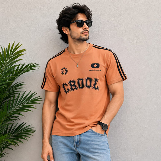 Round neck net folding drop shoulder Tshirt 1 pc @199 and 3 pcs @ 499