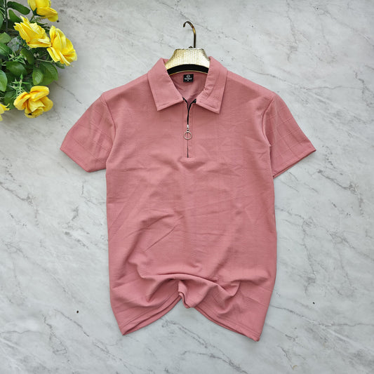 Mfw Half sleeve zipper Tshirt 1 pc @199 and 3 pcs @ 499