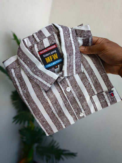 Mfw stripes full sleeve Shirts single pcs @299 and Buy 4 pcs combo @999