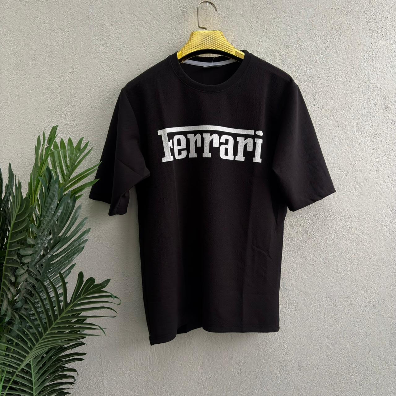 Round neck Front and back print droup shoulder Tshirt 1 pc @199 and 3 pcs @ 499(Black)