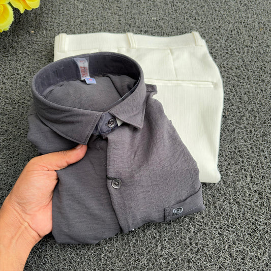 2 in 1 combo Lenin shirts + Lenin polo fit pant combo buy @499