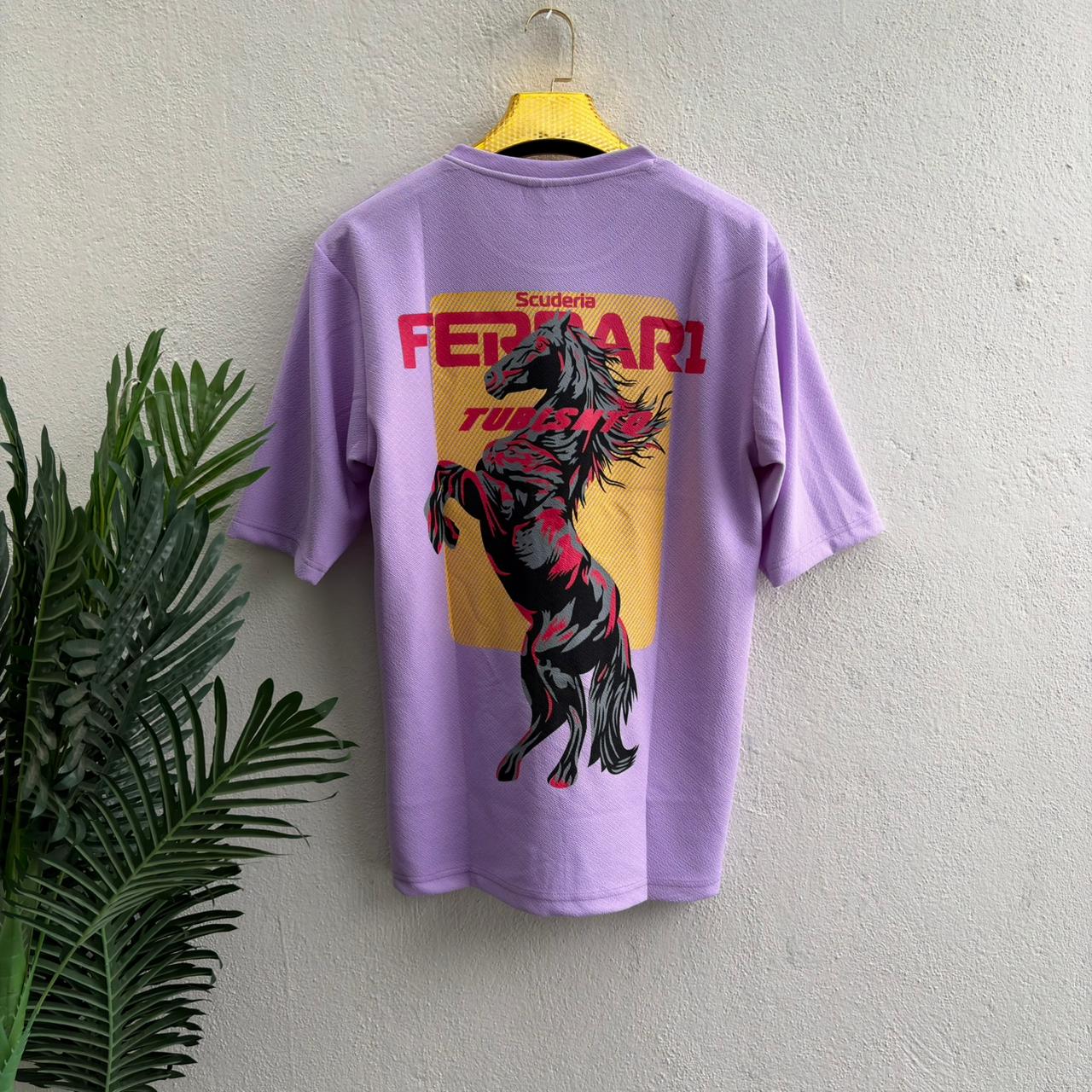 Round neck Front and back print droup shoulder Tshirt 1 pc @199 and 3 pcs @ 499