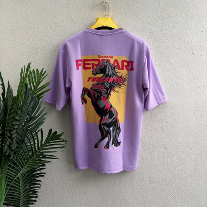 Round neck Front and back print droup shoulder Tshirt 1 pc @199 and 3 pcs @ 499