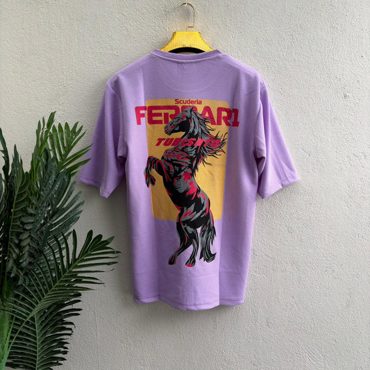 Round neck Front and back print droup shoulder Tshirt 1 pc @199 and 3 pcs @ 499