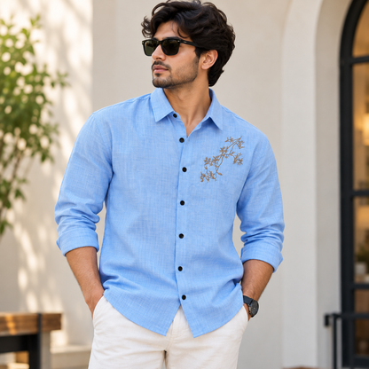 MFW Lenin embroidery work shirts Single pcs @299 and Buy 4 pcs combo @999