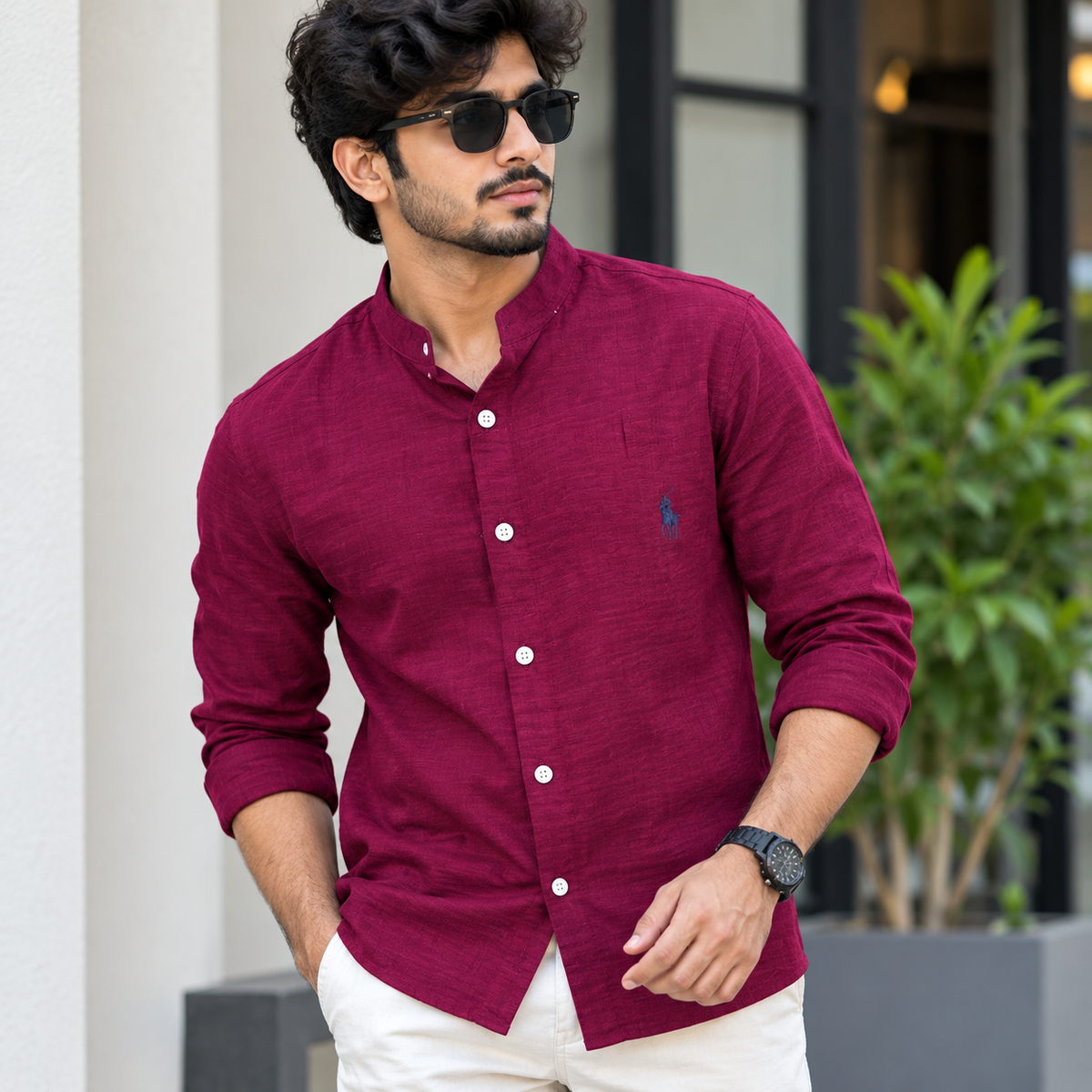 MFW Chinese collar crush lenin full sleeve shirts Single pcs @299 and Buy 4 pcs combo @999