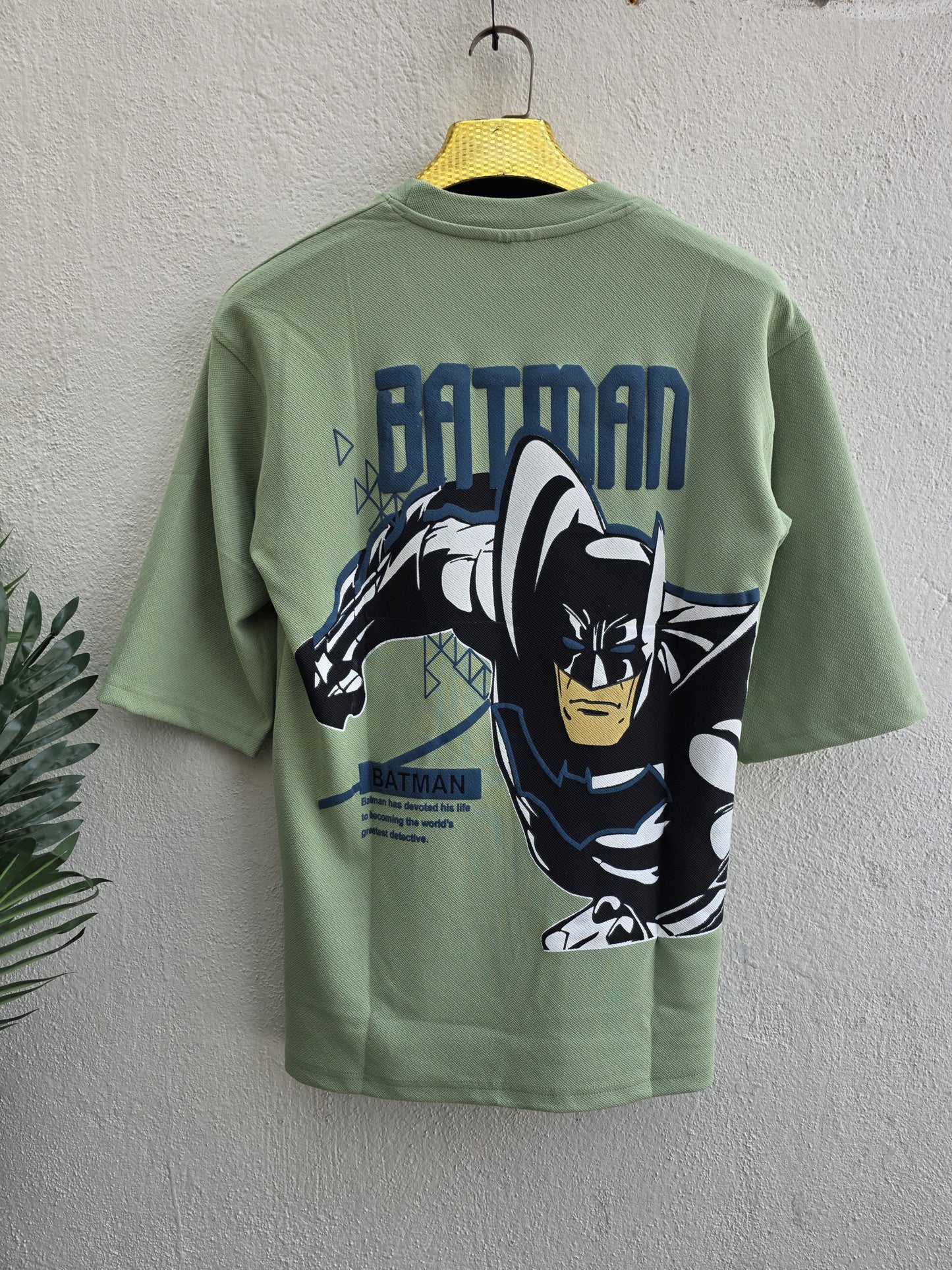 Batman design Round neck Front and back Printed droup shoulder Tshirt 1 pc @199 and 3 pcs @ 499