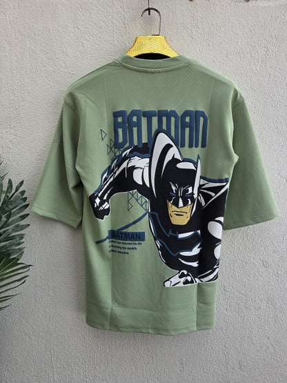 Batman design Round neck Front and back Printed droup shoulder Tshirt 1 pc @199 and 3 pcs @ 499