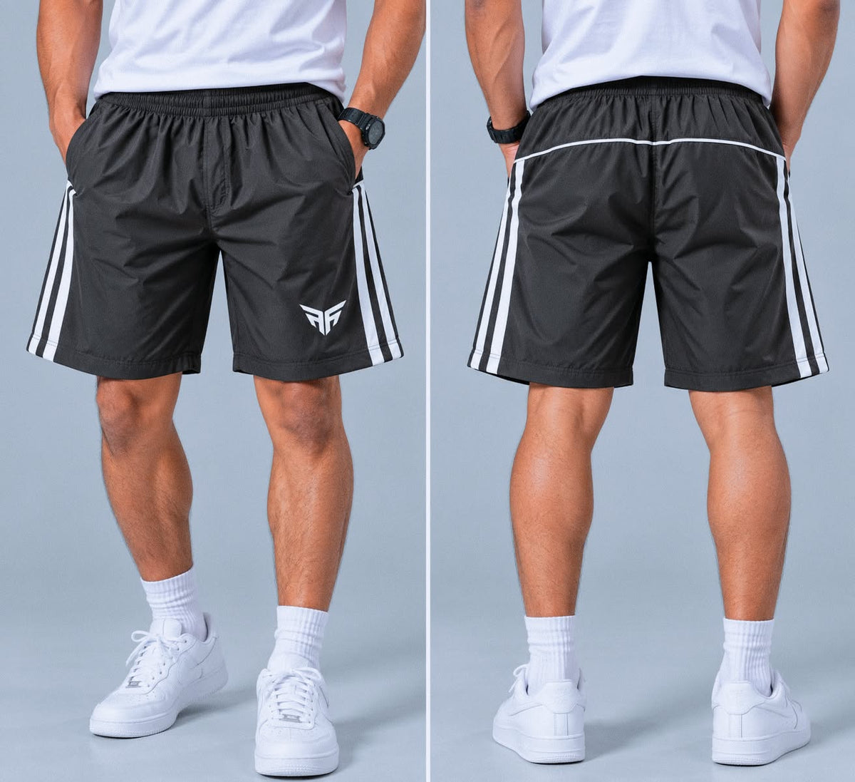 NS 3 line back side piping shorts buy 3 pcs @499 and 1 pcs @199