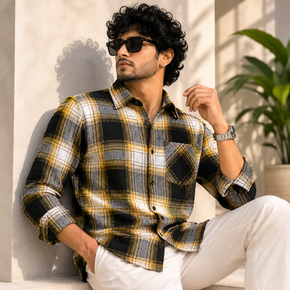 MFW Old money type korean weaving Full sleeve shirts Single pcs @299 and Buy 4 pcs combo @999
