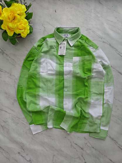 MFW baggy type Viral checked full sleeve shirts Single pcs @299 and Buy 4 pcs combo @999[New]