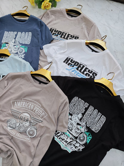 3 in 1 combo buy 3 pcs Random design CottonHalf sleeve tshirts buy 500 only(Read description before ordering)