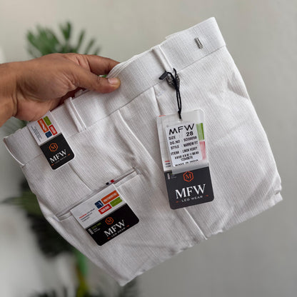 MFW Lenin polofit pants  buy 3 pant @ 1200(White)