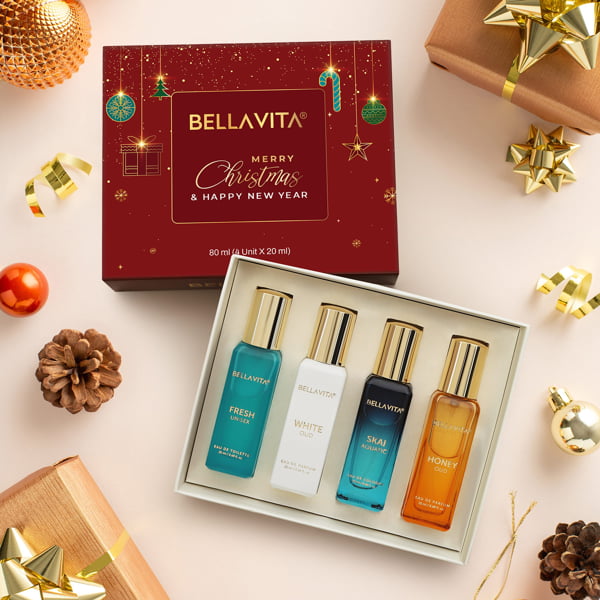 Bella Vita Luxury perfume pack of 4 variety each 20 mL pre order only delivery time 1 week